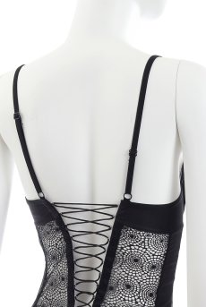 画像13: 在庫限り｜XLサイズ｜Sharlotte corset | ガーターベルト付きソフトコルセット＆Tバック2点セット・ファスナー付き・ブラック・タンガ   | 高級Sexyランジェリー Obsessive【即日発送・サイズ交換NG・メール便対象】輸入下着・ランジェリー  (再入荷なし) (13)