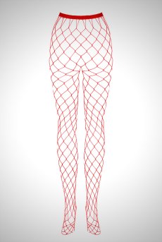 画像2: S812 tights red | 網タイツ・赤・ストッキング・大きめのフィッシュネット   | 高級Sexyランジェリー Obsessive【即日発送・サイズ交換NG】輸入下着・ランジェリー  （再入荷なし） (2)