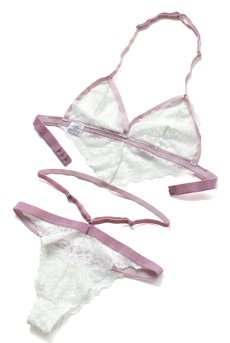 画像14: 在庫限り｜XLサイズ｜Lilyanne teddy | テディ・ホワイト×パープル・レース   | 高級Sexyランジェリー Obsessive【即日発送・サイズ交換NG・メール便対象】輸入下着・ランジェリー  （再入荷なし） (14)