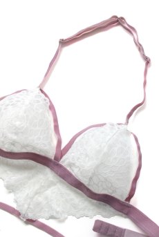 画像15: 在庫限り｜XLサイズ｜Lilyanne teddy | テディ・ホワイト×パープル・レース   | 高級Sexyランジェリー Obsessive【即日発送・サイズ交換NG・メール便対象】輸入下着・ランジェリー  （再入荷なし） (15)