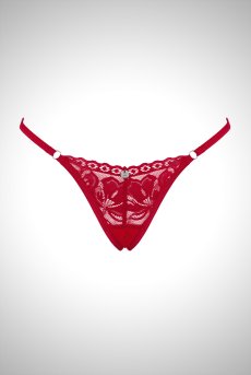 画像8: 【10％OFF】アウトレット｜XL/2XL |Lacelove Thong |Gストリング・Tバック・レッド | obsessive 高級Sexyランジェリー【クーポン対象外・サイズ交換NG】メール便対象輸入下着・ランジェリー  ※メール便対象商品※ (8)