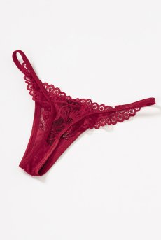 画像17: 【10％OFF】アウトレット｜XL/2XL |Lacelove Thong |Gストリング・Tバック・レッド | obsessive 高級Sexyランジェリー【クーポン対象外・サイズ交換NG】メール便対象輸入下着・ランジェリー  ※メール便対象商品※ (17)