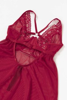 画像12: 在庫限り｜Lacelove babydoll |ベビードール＆タンガ2点セット・レッド | obsessive 高級Sexyランジェリー【即日発送・サイズ交換NG】輸入下着・ランジェリー  (再入荷なし) (12)