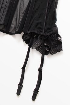 画像13: Serena Love corset | ガーターベルト付きコルセット＆Tバックセット・ブラック・タンガ  | Obsessive 高級Sexyランジェリー【送料無料・即日発送・サイズ交換NG】輸入下着・ランジェリー    (13)