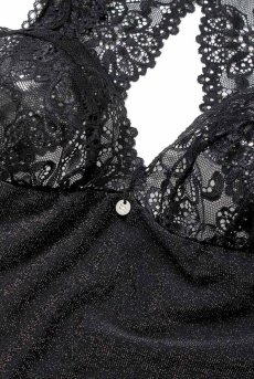 画像20: 在庫限り｜L/XLサイズ｜Elisetta teddy | テディ・ボディ・ノンパテッド・ブラック×シルバーラメ   | 高級Sexyランジェリー Obsessive【即日発送・サイズ交換NG】※メール便対象※輸入下着・ランジェリー  （再入荷なし） (20)