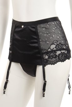 画像15: Blanita 3pcs set | ブラ＆ガーターベルト＆タンガ3点セット・Tバック・ブラック   | 高級Sexyランジェリー Obsessive【送料無料・即日発送・サイズ交換NG】輸入下着・ランジェリー  （再入荷なし） (15)
