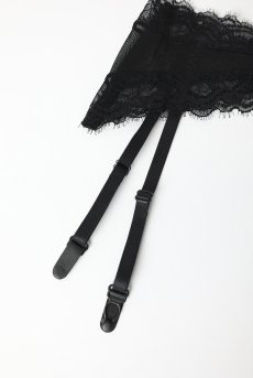 画像13: Medilla garter belt | ガーターベルト（シースルー・レース・ブラック)  | Obsessive 高級Sexyランジェリー 【即日発送・サイズ交換NG】※メール便対象※輸入下着・ランジェリー   (13)