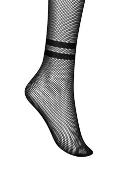 画像2: S826 stockings |ガーターストッキング （肌側シリコンなし・網タイツ・ブラック）| Obsessive 高級Sexyランジェリー【即日発送・サイズ交換NG】※メール便対象※輸入下着・ランジェリー   (2)