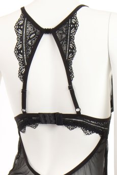 画像16: Renelia chemise | スリップドレス＆Gストリングタンガ2点セット・Tバック・ブラック   | 高級Sexyランジェリー Obsessive【送料無料・即日発送・サイズ交換NG】輸入下着・ランジェリー   (16)