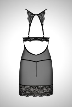 画像2: Renelia chemise | スリップドレス＆Gストリングタンガ2点セット・Tバック・ブラック   | 高級Sexyランジェリー Obsessive【送料無料・即日発送・サイズ交換NG】輸入下着・ランジェリー   (2)