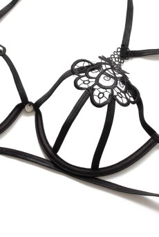 画像16: Badossa 2pcs set | オープンバストブラ＆オープンクロッチタンガ・Tバック・ブラック   | 高級Sexyランジェリー Obsessive【送料無料・即日発送・サイズ交換NG】輸入下着・ランジェリー   (16)