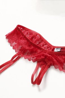 画像16: Ingridia 2 pcs crotchless set | ワイヤー入りブラ&クロッチレスソング２点セット・レッド| obsessive 高級Sexyランジェリー【即日発送・サイズ交換NG】輸入下着・ランジェリー   (16)