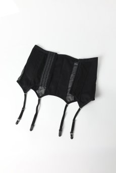 画像12: Chic Amoria corset & thong |  ガーターベルト付きコルセット＆タンガ2点セット（ワイヤーあり・シースルー・ブラック）  | Obsessive 高級Sexyランジェリー【即日発送・サイズ交換NG】輸入下着・ランジェリー    (12)