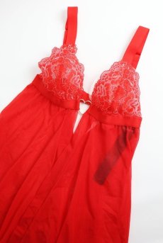 画像19: Elianes babydoll | ベビードール＆タンガ・レッド| obsessive 高級Sexyランジェリー【即日発送・サイズ交換NG・メール便対象】輸入下着・ランジェリー  （再入荷なし) (19)