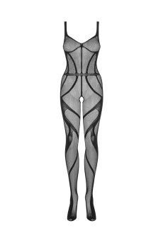 画像1: 在庫限り｜Body stocking G336 | ボディストッキング（クロッチレス・ニット素材・ブラック ）  |  Obsessive 高級Sexyランジェリー【即日発送・サイズ交換NG・メール便対象】輸入下着・ランジェリー  (再入荷なし) (1)