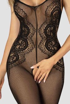 画像9: Body stocking G335 | ボディストッキング（クロッチレス・ニット素材・ブラック）   |  Obsessive 高級Sexyランジェリー【即日発送・サイズ交換NG】輸入下着・ランジェリー   (9)