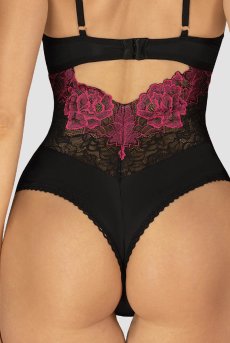 画像10: Rosenty teddy | テディ・ワイヤー入り・ブラック×ピンク  | Obsessive 高級Sexyランジェリー【即日発送・サイズ交換NG】輸入下着・ランジェリー    (10)