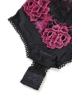 画像15: Rosenty teddy | テディ・ワイヤー入り・ブラック×ピンク  | Obsessive 高級Sexyランジェリー【即日発送・サイズ交換NG・メール便対象】輸入下着・ランジェリー    (15)