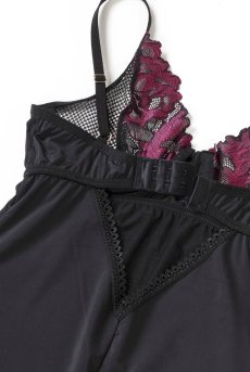 画像14: Rosenty chemise & thong |スリップドレス＆タンガ2点セット・ブラック | obsessive 高級Sexyランジェリー【即日発送・サイズ交換NG】輸入下着・ランジェリー   (14)