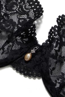 画像19: Luvae set | 一枚レースブラ＆Tバックセット・ノンパテッドブラ・シースルー・黒   | 高級Sexyランジェリー Obsessive【送料無料・即日発送・サイズ交換NG】輸入下着・ランジェリー   (19)