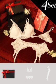 デビルレースランジェリーセット セクシーレディースランジェリーセット 蝶ネクタイ プッシュアップテディ 2ピース レースランジェリーセット クリスマス バレンタイン