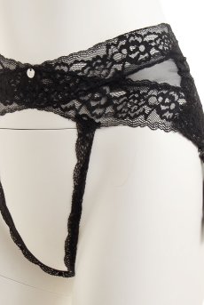 画像11: Lacrisia garter belt | クロッチレスガーターベルト・総レース・ブラック   | 高級Sexyランジェリー Obsessive【即日発送・サイズ交換NG】※メール便対象※輸入下着・ランジェリー   (11)