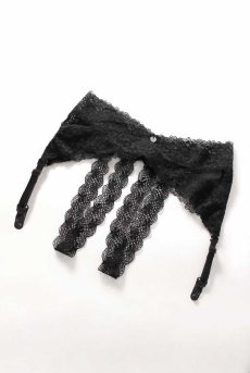 画像13: Lacrisia garter belt | クロッチレスガーターベルト・総レース・ブラック   | 高級Sexyランジェリー Obsessive【即日発送・サイズ交換NG】※メール便対象※輸入下着・ランジェリー   (13)