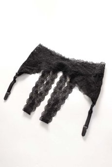 画像14: Lacrisia garter belt | クロッチレスガーターベルト・総レース・ブラック   | 高級Sexyランジェリー Obsessive【即日発送・サイズ交換NG】※メール便対象※輸入下着・ランジェリー   (14)