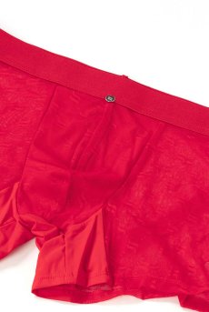 画像27: 【50%OFF】アウトレット｜S/M｜Obsessiver boxer | メンズボクサーパンツ・レッド・シースルー・メンズ  | 高級メンズ・ボクサー＆ブリーフ【即日発送】メール便対象商品・メンズ下着   (27)