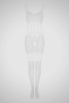画像1: G330 white | ボディストッキング・白・オープンクロッチ   | 高級Sexyランジェリー Obsessive【即日発送・サイズ交換NG・メール便対象】輸入下着・ランジェリー   (1)