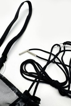 画像14: Corrosis 2-pcs set｜ブラ＆タンガ2点セット（ワイヤーあり・ブラック） | Obsessive 高級Sexyランジェリー【即日発送・サイズ交換NG・メール便対象】輸入下着・ランジェリー   (14)