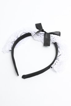 画像21: Naughty Maid 3-pcs costume｜メイドコスチューム風ランジェリー｜ブラ＆オープンショーツ＆カチューシャ3点セット（ワイヤーあり・シースルー・黒） | Obsessive 高級Sexyランジェリー【即日発送・サイズ交換NG・メール便対象】輸入下着・ランジェリー   (21)