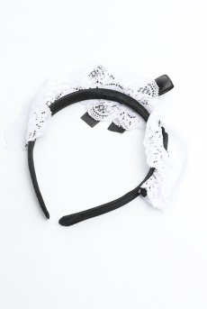 画像22: Naughty Maid 3-pcs costume｜メイドコスチューム風ランジェリー｜ブラ＆オープンショーツ＆カチューシャ3点セット（ワイヤーあり・シースルー・黒） | Obsessive 高級Sexyランジェリー【即日発送・サイズ交換NG・メール便対象】輸入下着・ランジェリー   (22)
