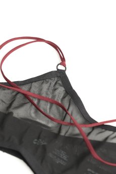 画像18: Parisel 3-pcs set｜ブラ＆タンガ＆ガータベルト3点セット（ワイヤーあり・シースルー・黒×赤） | Obsessive 高級Sexyランジェリー【即日発送・サイズ交換NG・メール便対象】輸入下着・ランジェリー   (18)