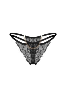 画像2: Matildea Black  thong ｜Tバックショーツ（シースルー・黒） | Obsessive 高級Sexyランジェリー【サイズ交換NG・メール便対象】輸入下着・ランジェリー   (2)
