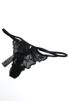 画像12: Matildea Black  thong ｜Tバックショーツ（シースルー・黒） | Obsessive 高級Sexyランジェリー【サイズ交換NG・メール便対象】輸入下着・ランジェリー   (12)
