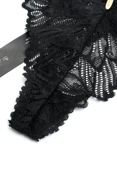 画像14: Matildea Black  thong ｜Tバックショーツ（シースルー・黒） | Obsessive 高級Sexyランジェリー【サイズ交換NG・メール便対象】輸入下着・ランジェリー   (14)
