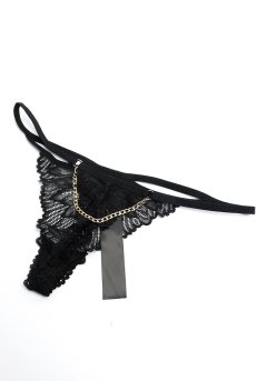 画像15: Matildea Black  thong ｜Tバックショーツ（シースルー・黒） | Obsessive 高級Sexyランジェリー【サイズ交換NG・メール便対象】輸入下着・ランジェリー   (15)