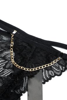 画像16: Matildea Black  thong ｜Tバックショーツ（シースルー・黒） | Obsessive 高級Sexyランジェリー【サイズ交換NG・メール便対象】輸入下着・ランジェリー   (16)