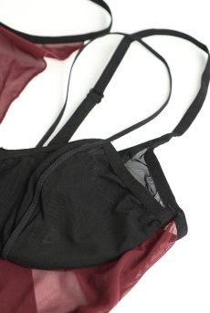 画像15: Parisel  teddy | テディ（ワイヤーあり・シースルー・黒×赤）  | Obsessive 高級Sexyランジェリー【即日発送・サイズ交換NG・メール便対象】輸入下着・ランジェリー    (15)