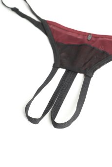 画像9: Parisel crotchless thong |クロッチレスタンガ（オープンクロッチ・シースルー・黒×赤） | Obsessive 高級Sexyランジェリー【即日発送・サイズ交換NG・メール便対象】輸入下着・ランジェリー   (9)