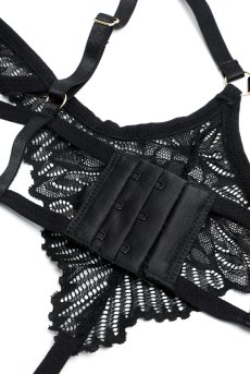 画像19: Matildea Black crotchless teddy  | テディ（トップレス・クロッチレス・ワイヤーなし・オープンクロッチ・穴あき・黒）  | Obsessive 高級Sexyランジェリー【サイズ交換NG・メール便対象】輸入下着・ランジェリー    (19)