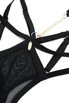 画像22: Matildea Black crotchless teddy  | テディ（トップレス・クロッチレス・ワイヤーなし・オープンクロッチ・穴あき・黒）  | Obsessive 高級Sexyランジェリー【サイズ交換NG・メール便対象】輸入下着・ランジェリー    (22)