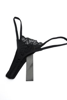 画像25: Matildea Black chemise & thong  ｜ブラ付きスリップ＆Tバックショーツ（ワイヤー入り・レース・黒・ベビードール） | Obsessive 高級Sexyランジェリー【即日発送・サイズ交換NG・メール便対象】輸入下着・ランジェリー   (25)