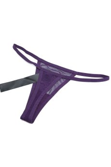 画像17: Vibres corset & thong｜ ガーターベルト付きコルセット＆Tバックショーツ2点セット（ワイヤーなし・シースルー・バイオレット）   | 高級Sexyランジェリー Obsessive【即日発送・サイズ交換NG・メール便対象】輸入下着・ランジェリー   (17)