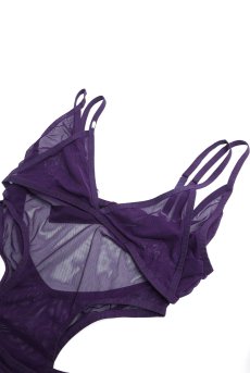 画像8: Vibres dress & thong  | ベビードール＆Tバックショーツ（ワイヤーなし・シースルー・バイオレット） | Obsessive 高級Sexyランジェリー【即日発送・サイズ交換NG・メール便対象】輸入下着・ランジェリー   (8)