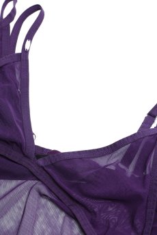 画像9: Vibres dress & thong  | ベビードール＆Tバックショーツ（ワイヤーなし・シースルー・バイオレット） | Obsessive 高級Sexyランジェリー【即日発送・サイズ交換NG・メール便対象】輸入下着・ランジェリー   (9)