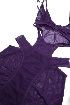 画像11: Vibres dress & thong  | ベビードール＆Tバックショーツ（ワイヤーなし・シースルー・バイオレット） | Obsessive 高級Sexyランジェリー【即日発送・サイズ交換NG・メール便対象】輸入下着・ランジェリー   (11)
