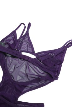 画像13: Vibres dress & thong  | ベビードール＆Tバックショーツ（ワイヤーなし・シースルー・バイオレット） | Obsessive 高級Sexyランジェリー【即日発送・サイズ交換NG・メール便対象】輸入下着・ランジェリー   (13)