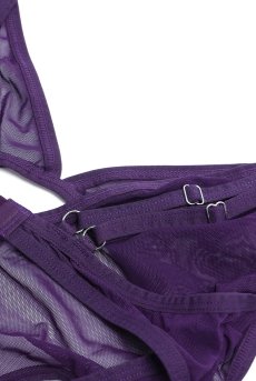 画像15: Vibres dress & thong  | ベビードール＆Tバックショーツ（ワイヤーなし・シースルー・バイオレット） | Obsessive 高級Sexyランジェリー【即日発送・サイズ交換NG・メール便対象】輸入下着・ランジェリー   (15)